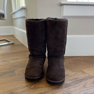 Ugg Australia Tall Dark Brown Boots | Size 8/9 women’s | Slightly Used